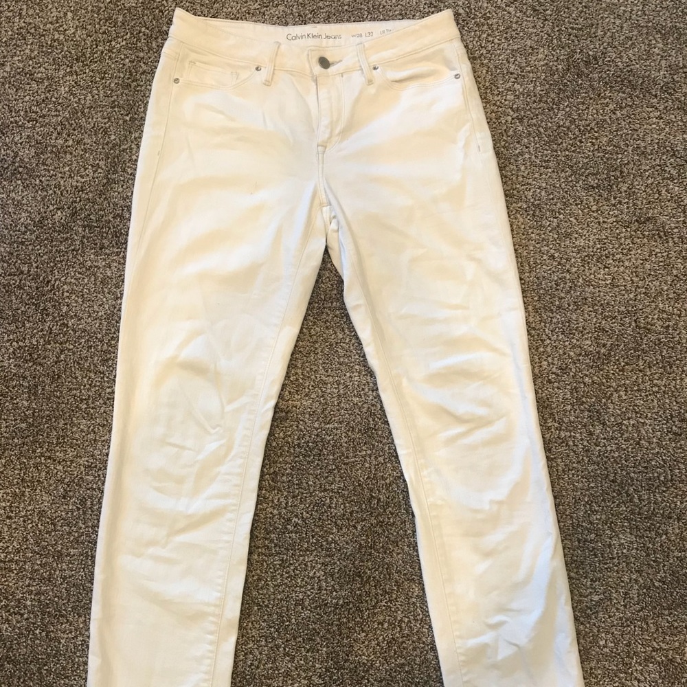 Calvin Klein White Jeans
